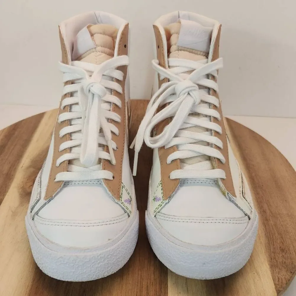 Nike Blazer '77 High-Top Sneaker Custom Painted - Women's Size 7 - Picture 2 of 13